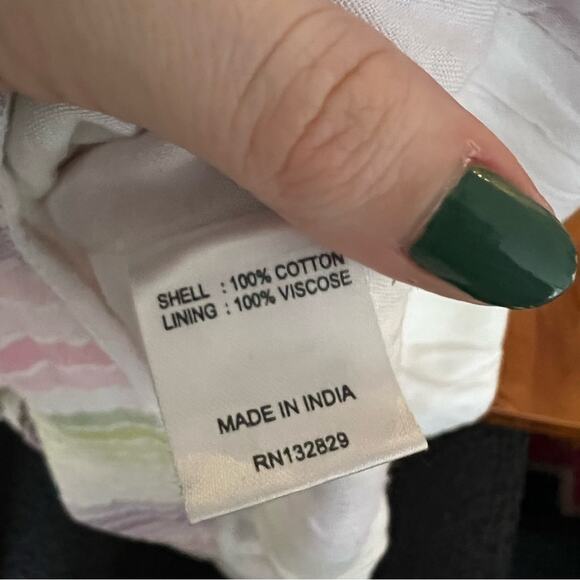 Majorelle Evelyn Mini Dress in Pastel Multi Stripe - Picture 7 of 8